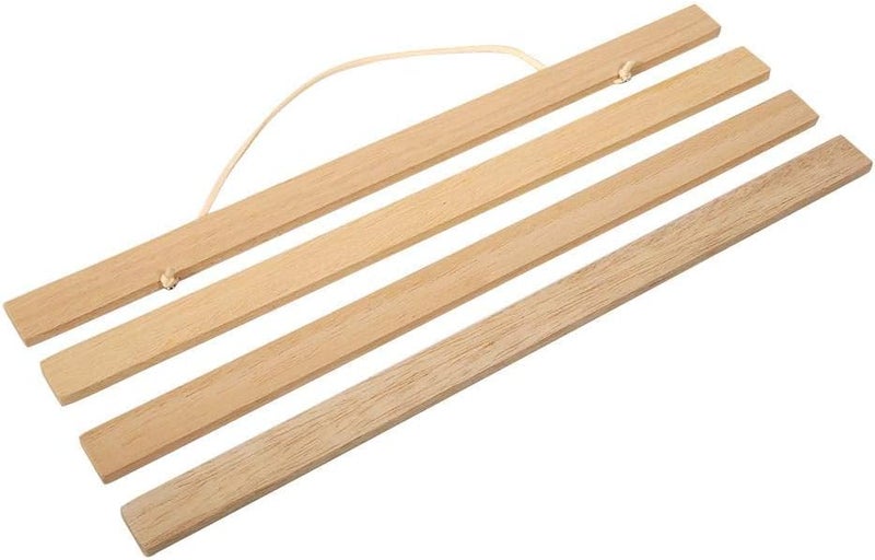 woobles Wooden Poster Frame, Magnetic Light Wood Frame Hanger for Photo Picutre Canvas Artwork Art Print Wall Hanging(White Wood) (30cm) - Image 3